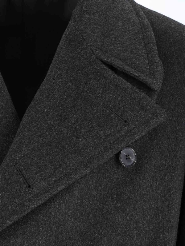 The Best Shops CARUSO: short coats - Double -breasted coat in wool