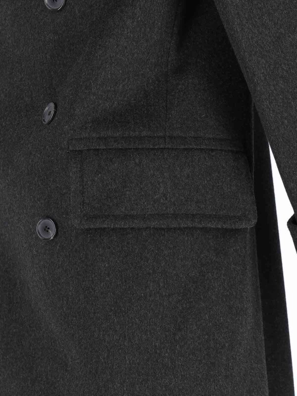 Double -breasted coat in wool shop online: CARUSO