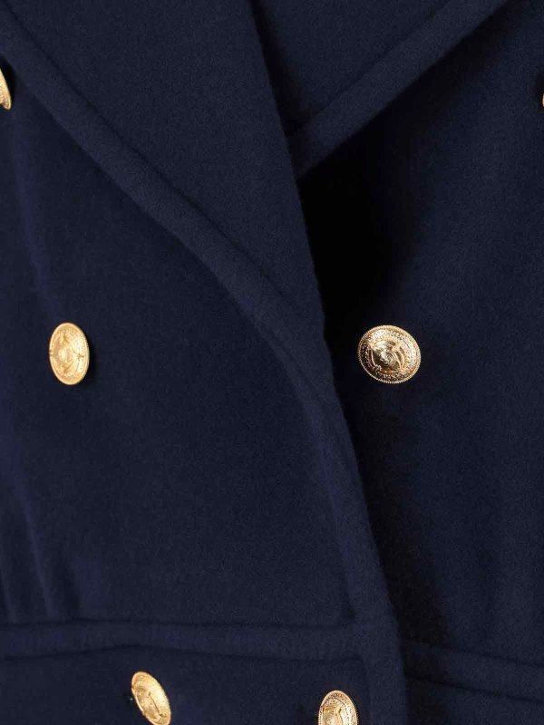 Double -breasted coat with fur shop online: CHLOE