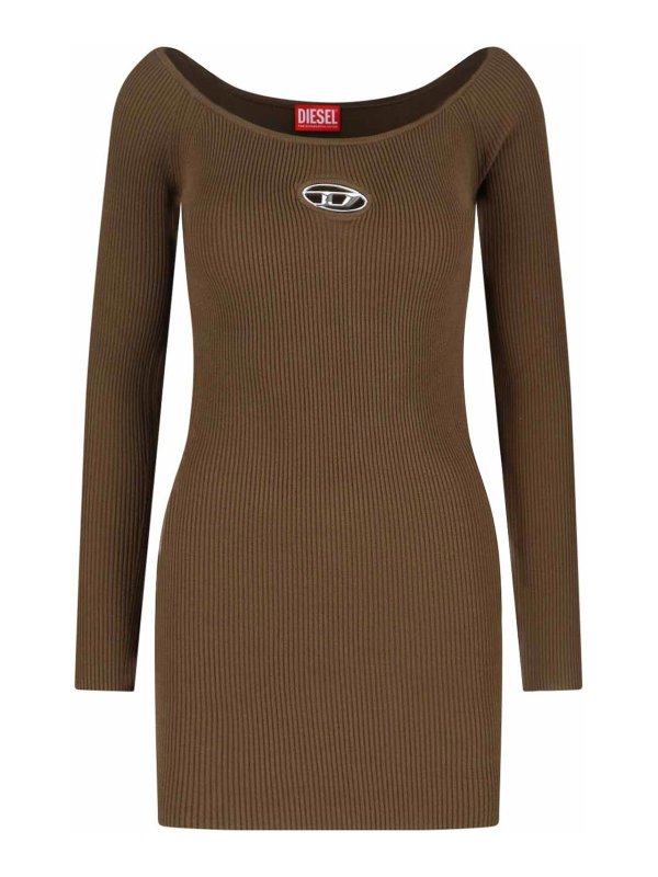 DIESEL: Kurze Kleider - Kurzes Kleid - Grün