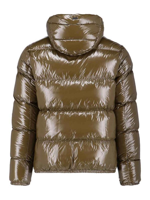 HERNO: padded jackets online - Logo zip down jacket