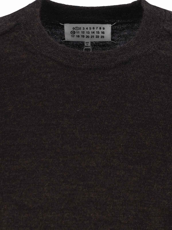 The Best Shops Maison Margiela: U-Boot-Ausschnitt - U-Boot-Pullover - Braun