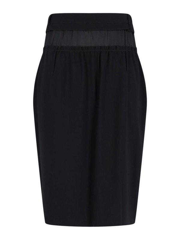 Maison Margiela: Jupes midi et au genou - Jupe Midi - Noir