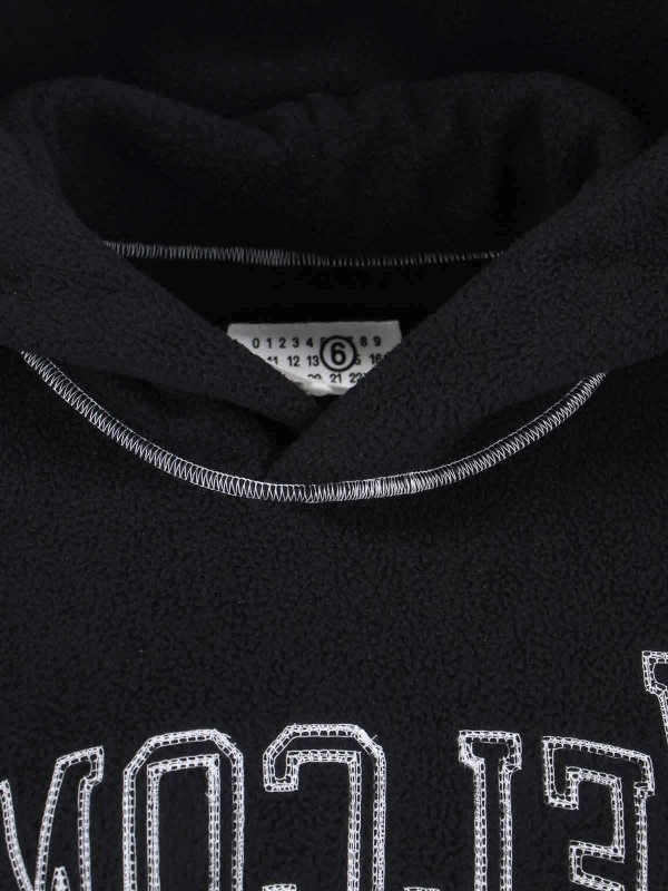 スウェットシャツ/セーター - 黒 shop online: MM6 MAISON MARGIELA