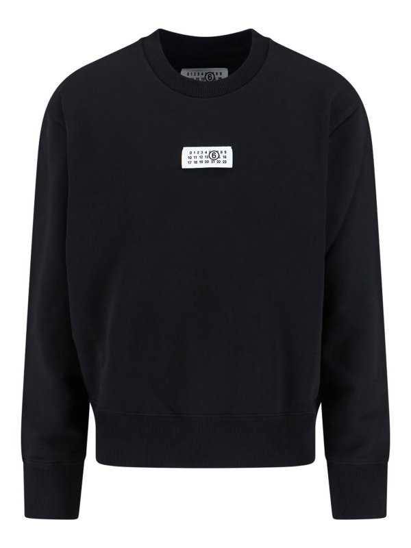 MM6 MAISON MARGIELA: Sweatshirts und Pullover - Sweatshirt - Schwarz