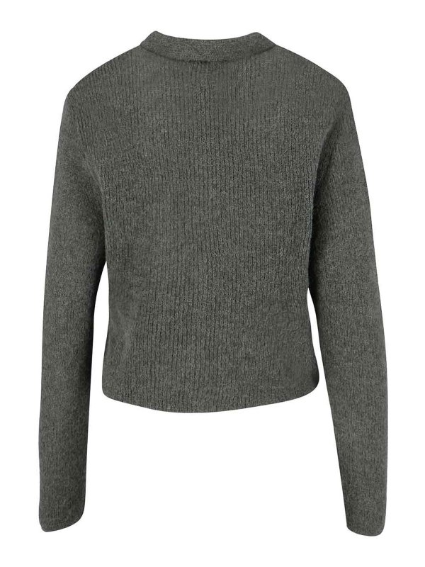 OUR LEGACY: boat necks online - Cardigan In Maglia Crop