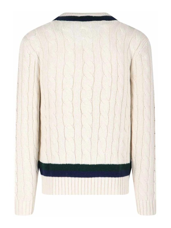 POLO RALPH LAUREN: U-Boot-Ausschnitt online - U-Boot-Pullover - Weiß