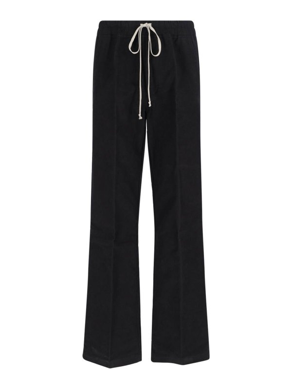 RICK OWENS: カジュアルトラウザー - カジュアルパンツ - 黒