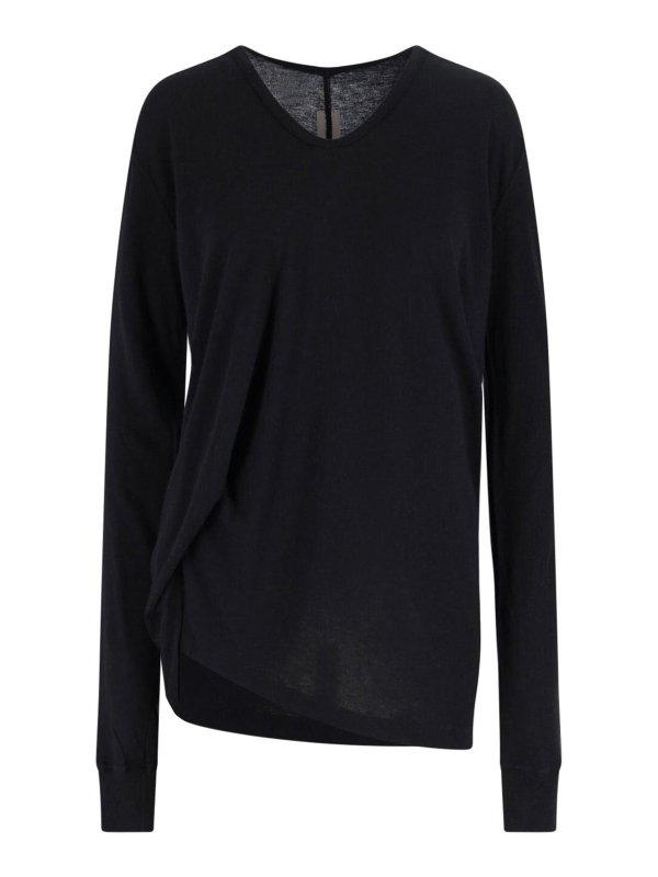 RICK OWENS: t-shirts - Asymmetrical shirt