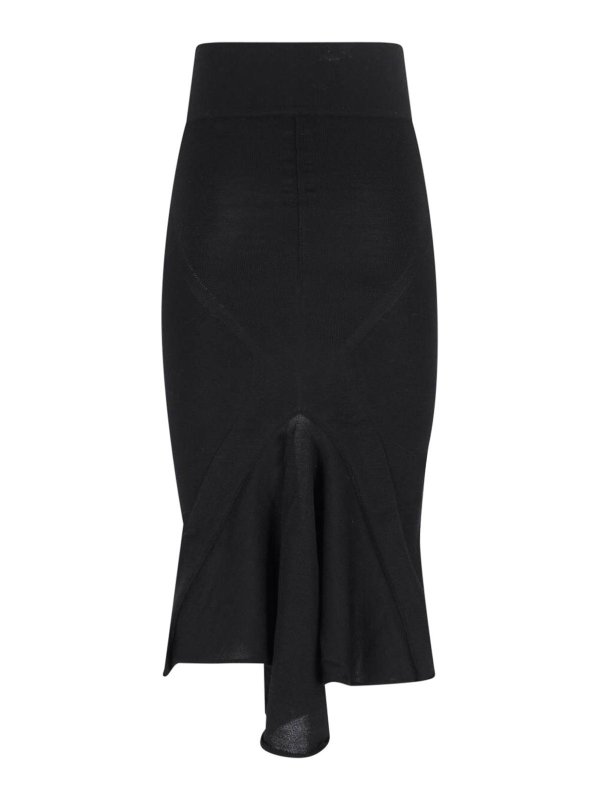 RICK OWENS: ニーレングススカート＆ミディ丈 online - 膝丈/ミディスカート - 黒