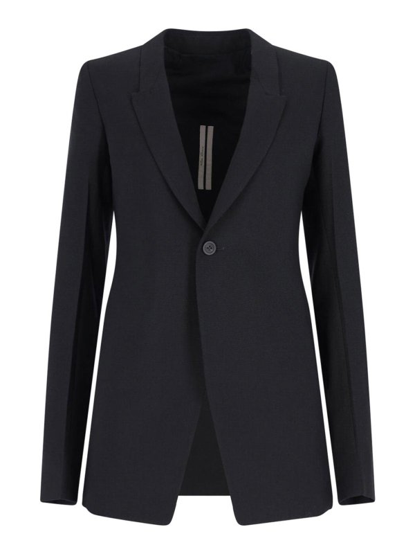 RICK OWENS: Blazer - Blazer - Schwarz