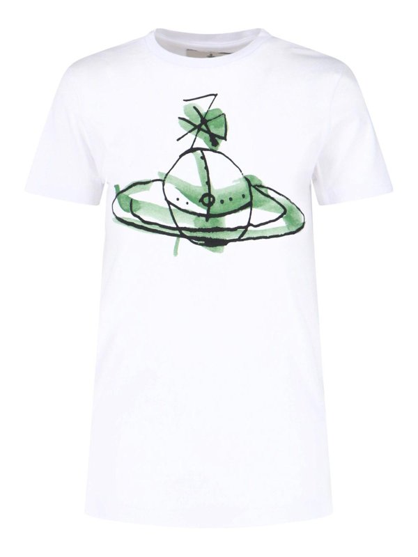 VIVIENNE WESTWOOD: T-shirts - T-Shirt - Weiß