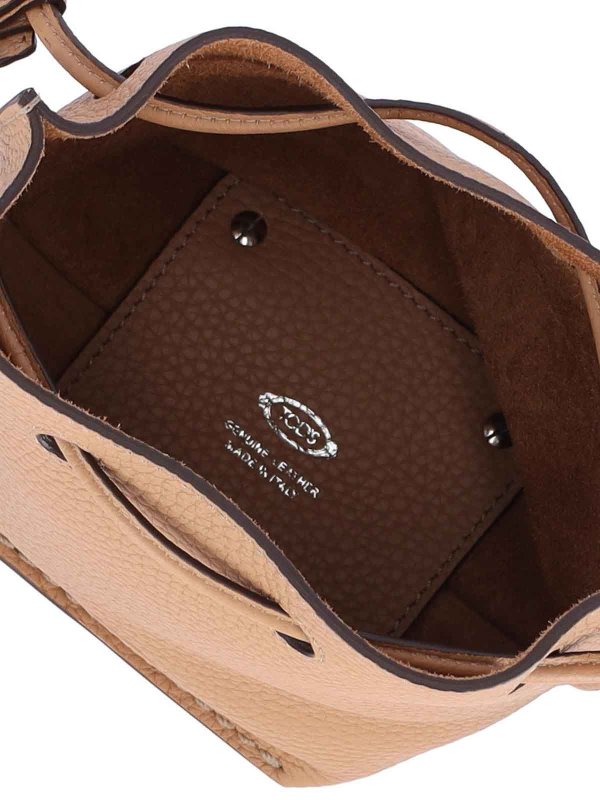 バケットバッグ - ベージュ shop online: TOD