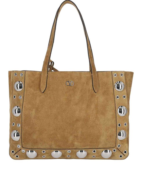 VALENTINO GARAVANI: Handtaschen - Shopper - Braun