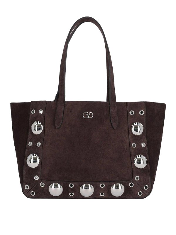VALENTINO GARAVANI: Handtaschen - Shopper - Braun