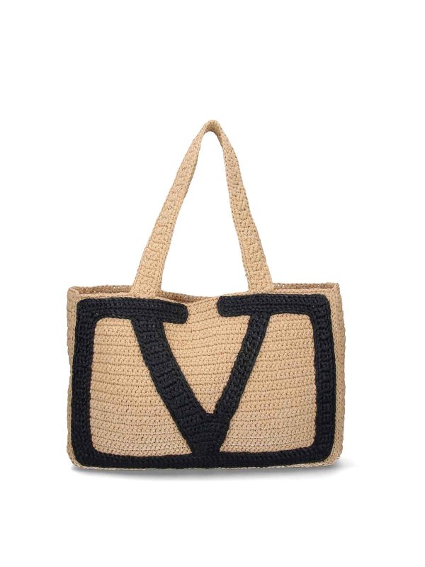 VALENTINO GARAVANI: Handtaschen - Shopper - Beige