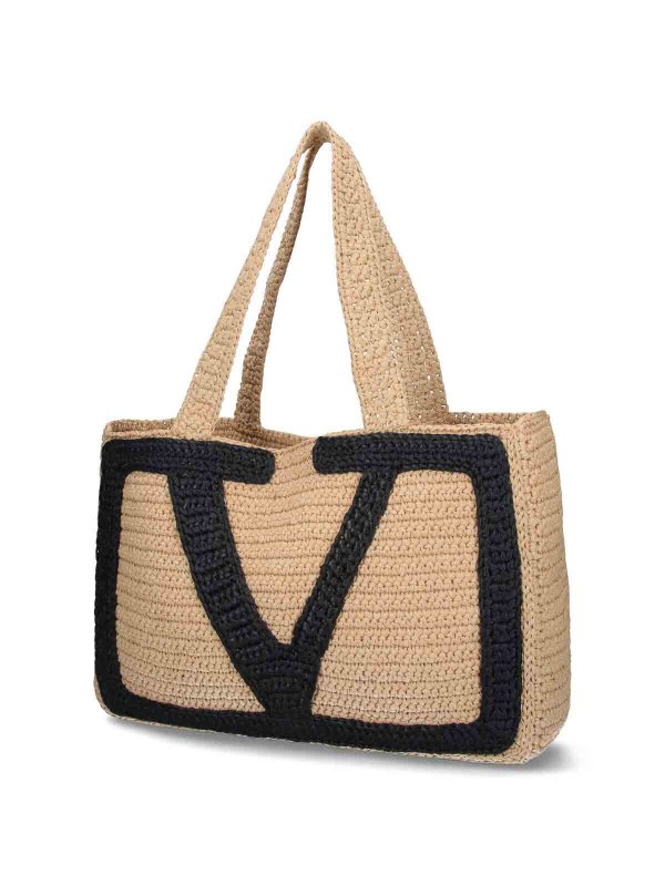 VALENTINO GARAVANI: Handtaschen online - Shopper - Beige