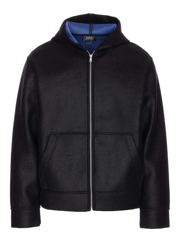 A.P.C.: Sweatshirts & Sweaters - Alvin Zip Hoodie