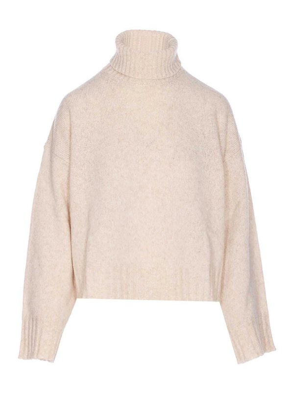 ANIYE BY: Strickpullover mit Rundhalsausschnitt - Rundhalspullover - Weiß