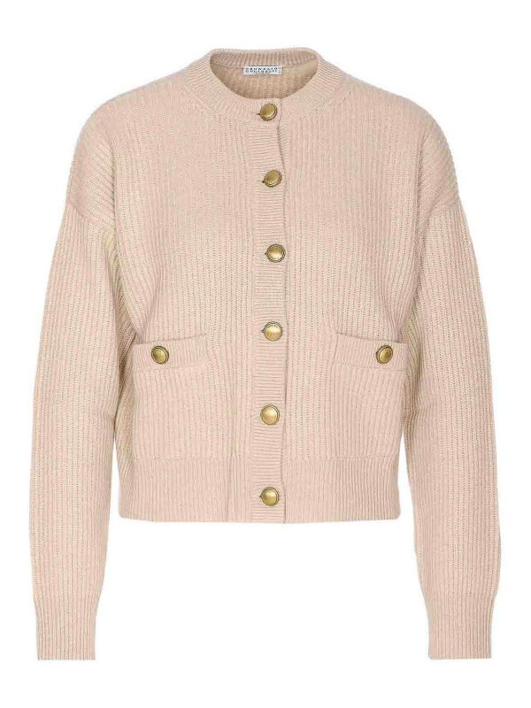 BRUNELLO CUCINELLI: cardigans - Knitted Cardigan
