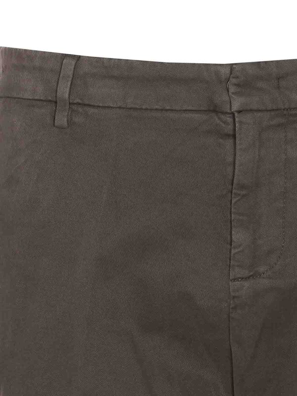 カジュアルパンツ - 緑 shop online: DONDUP