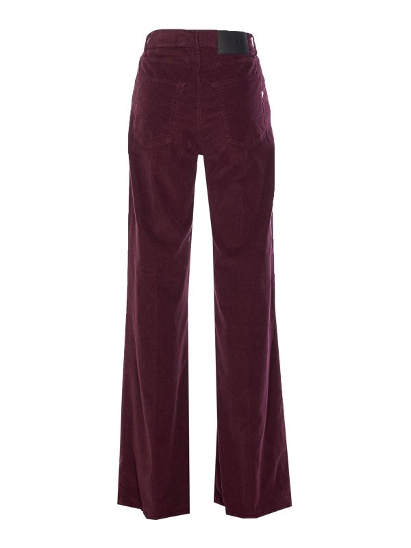 DONDUP: casual trousers online - Purple Amber Pants