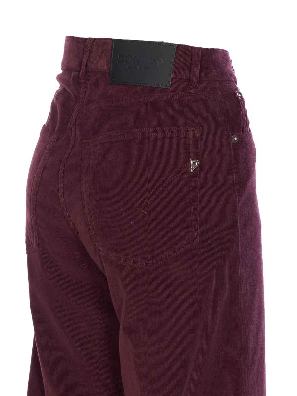 The Best Shops DONDUP: casual trousers - Purple Amber Pants