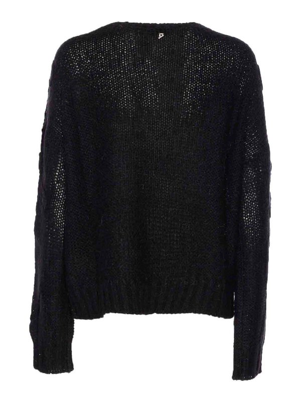 DONDUP: Strickpullover mit Rundhalsausschnitt online - Rundhalspullover - Schwarz