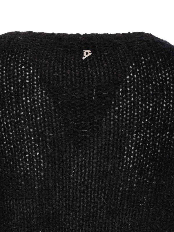 The Best Shops DONDUP: Strickpullover mit Rundhalsausschnitt - Rundhalspullover - Schwarz
