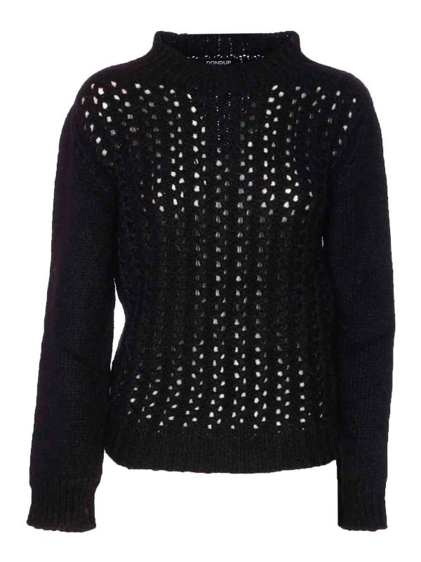 DONDUP: Turtlenecks & Polo necks - Black Dolcevita Sweater