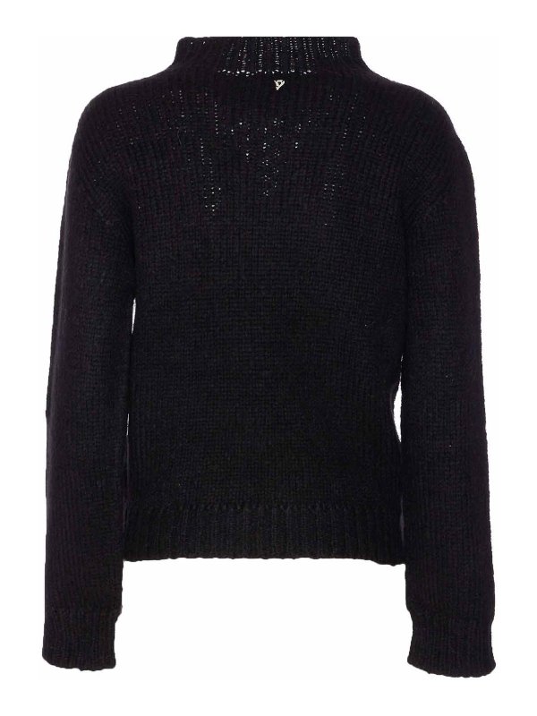 DONDUP: Turtlenecks & Polo necks online - Black Dolcevita Sweater