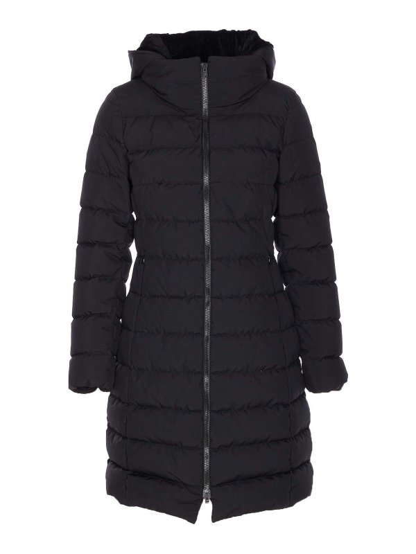 HERNO: casual jackets - Black Medium Padded Down Jacket