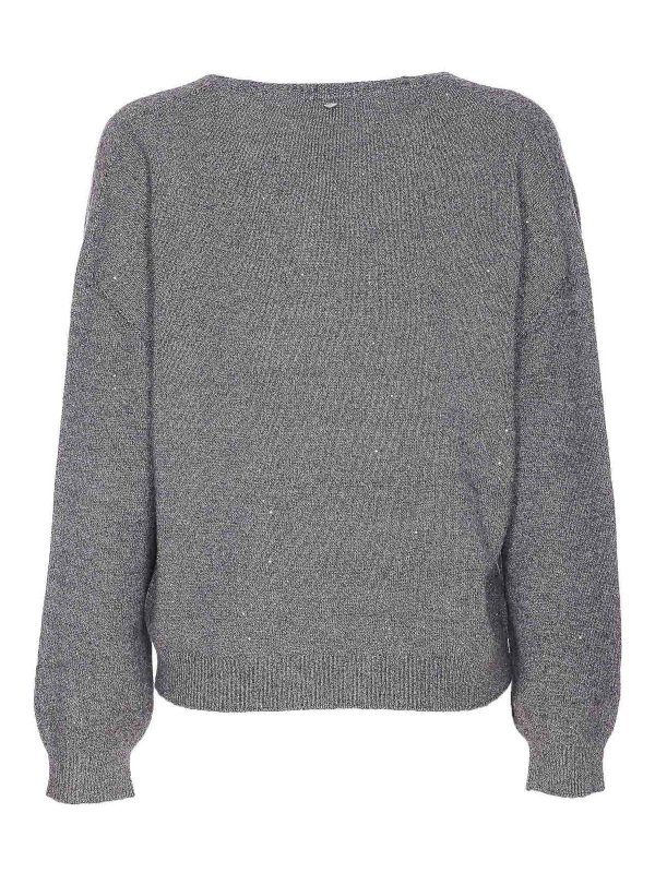 Liu Jo: maglia collo rotondo online - Maglione grigio