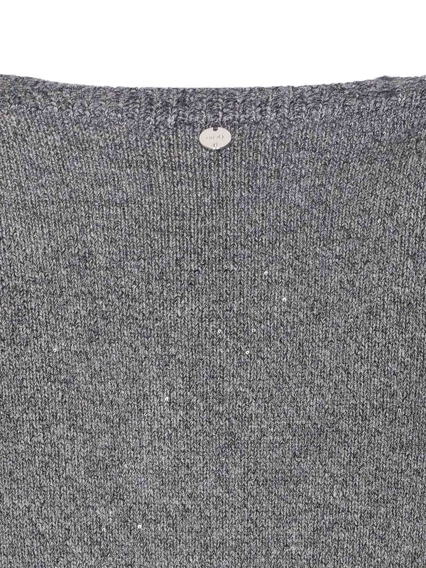 The Best Shops Liu Jo: maglia collo rotondo - Maglione grigio