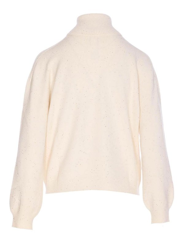 Liu Jo: Strickpullover mit Rundhalsausschnitt online - Rundhalspullover - Weiß