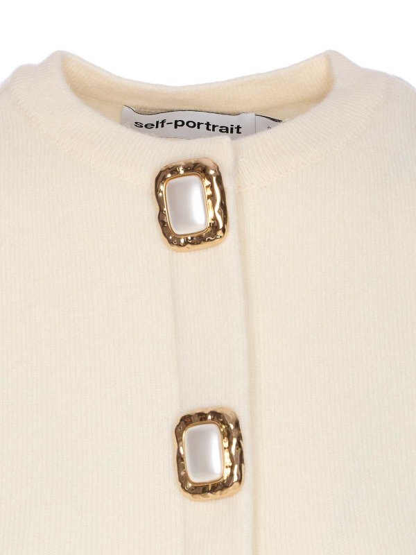 Cardigan - Weiß shop online: Self Portrait