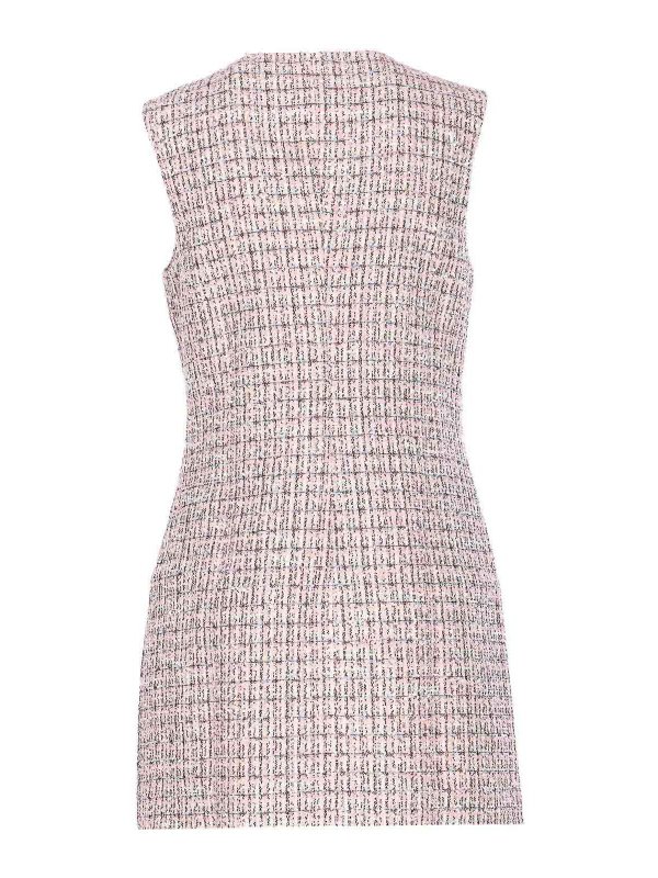 Self Portrait: abiti corti online - Mini abito senza maniche rosa boucle