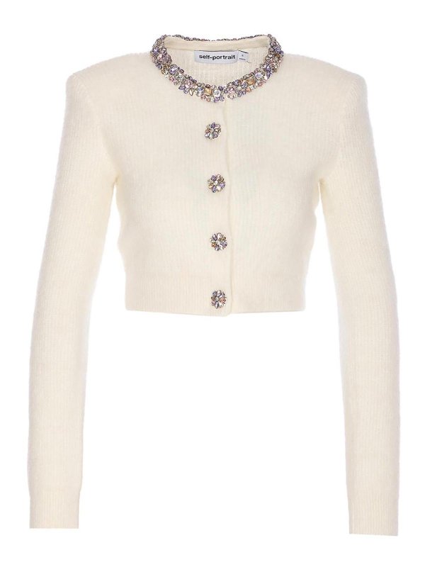 Self Portrait: Cárdigans - Cárdigan - Blanco