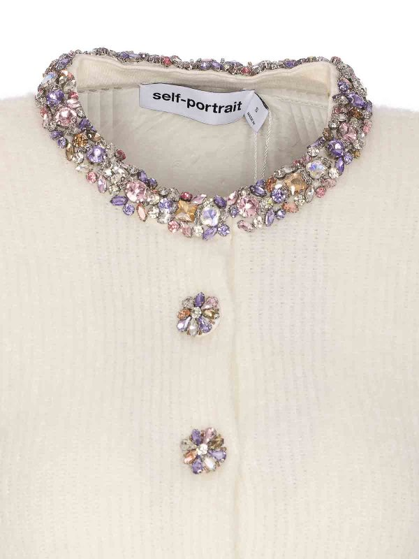 Cárdigan - Blanco shop online: Self Portrait