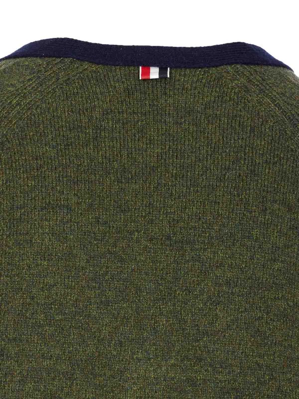 The Best Shops THOM BROWNE: Cardigans - Cardigan - Vert