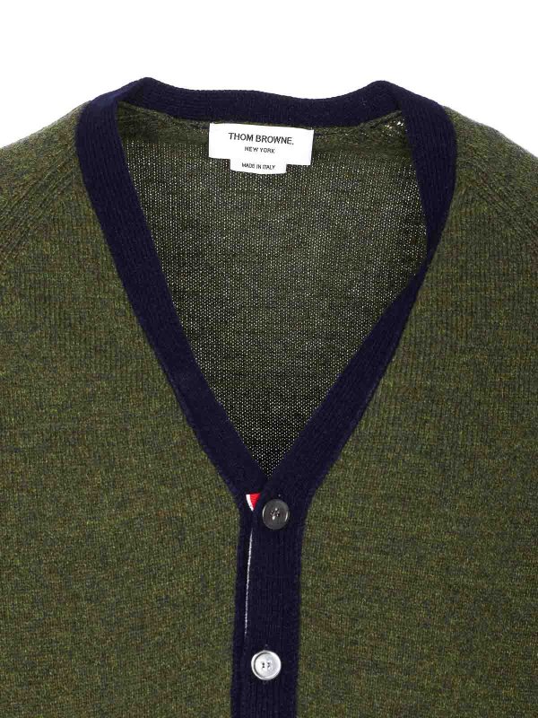 Cardigan - Vert shop online: THOM BROWNE
