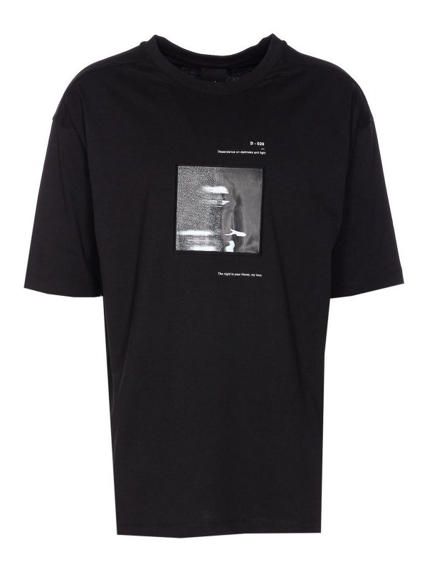THOM KROM: t-shirts - Black T-Shirt
