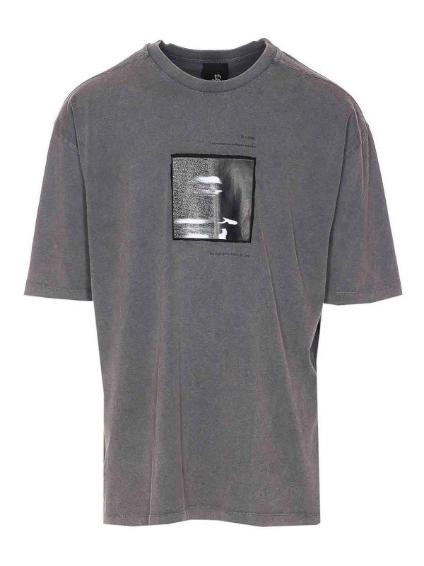 THOM KROM: t-shirts - Grey T-Shirt