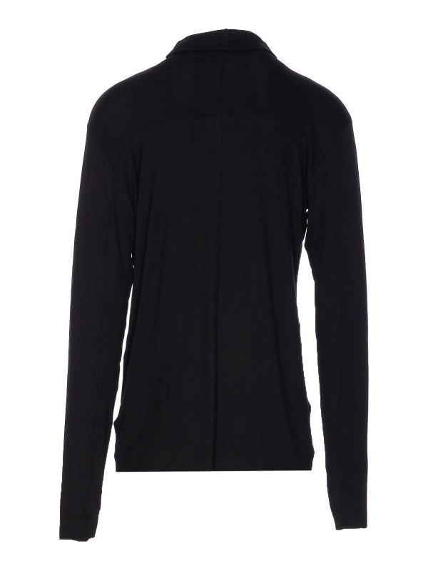 THOM KROM: Tops & Tank tops online - Black Turtleneck Long Sleeves Top