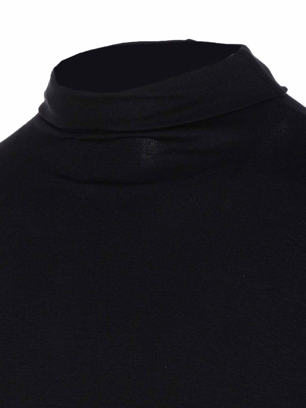 The Best Shops THOM KROM: Tops & Tank tops - Black Turtleneck Long Sleeves Top