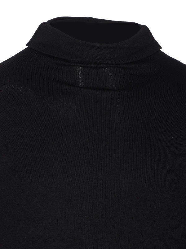 Black Turtleneck Long Sleeves Top shop online: THOM KROM