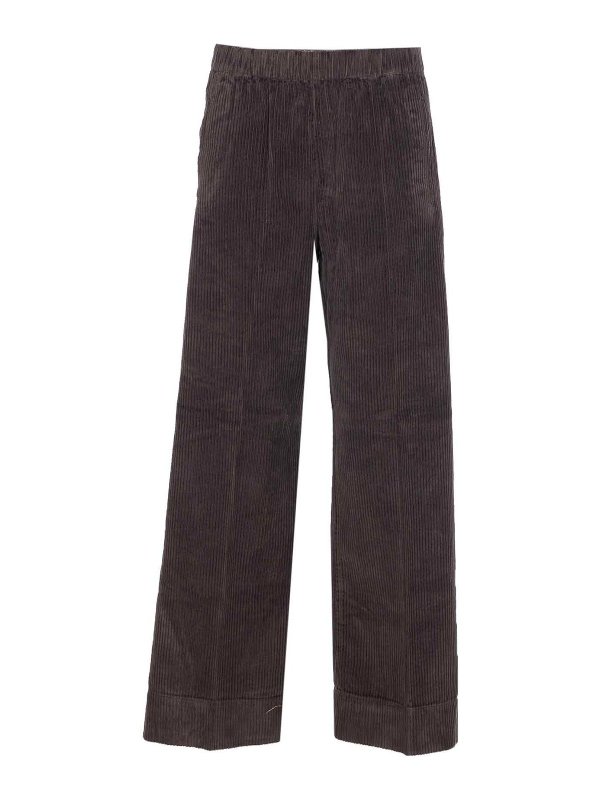TRUE AVENUE: casual trousers - Dark Brown Pensil Pants