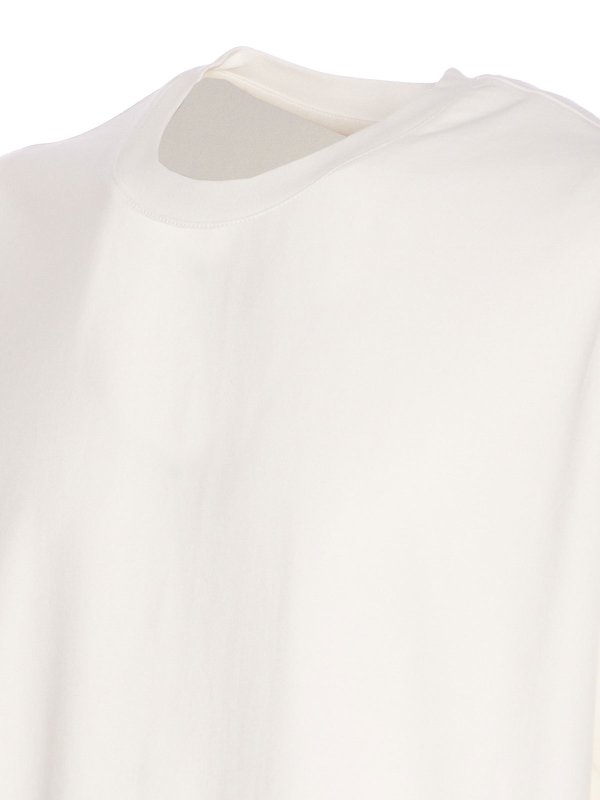 The Best Shops Y-3: t-shirts - White Graphic Short T-Shirt