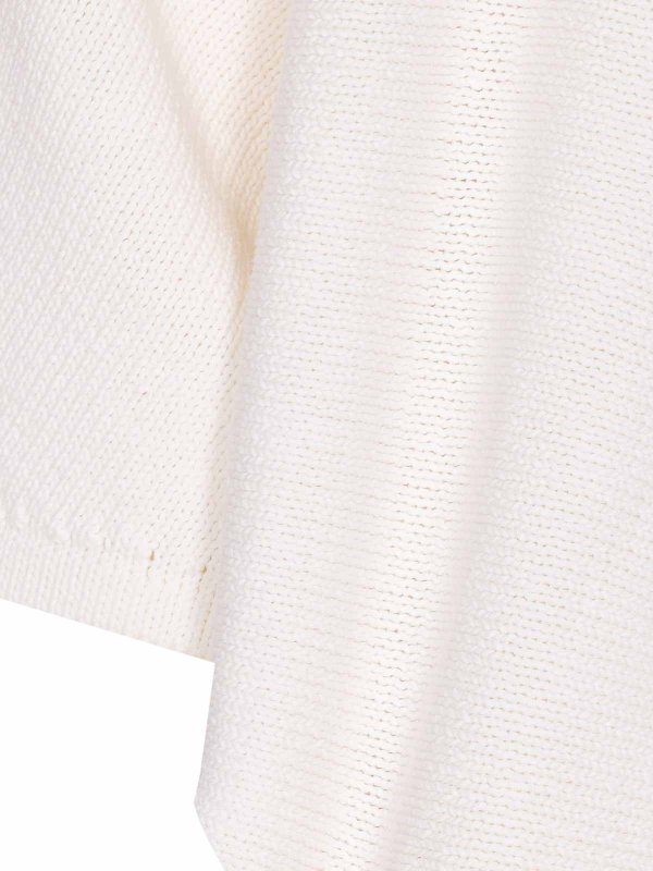 The Best Shops Alaïa: maglia collo rotondo - Maglione di batwing bianco