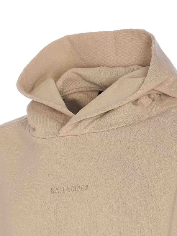 The Best Shops BALENCIAGA: Sweatshirts & Sweaters - Back Reflective Medium Fit Hoodie
